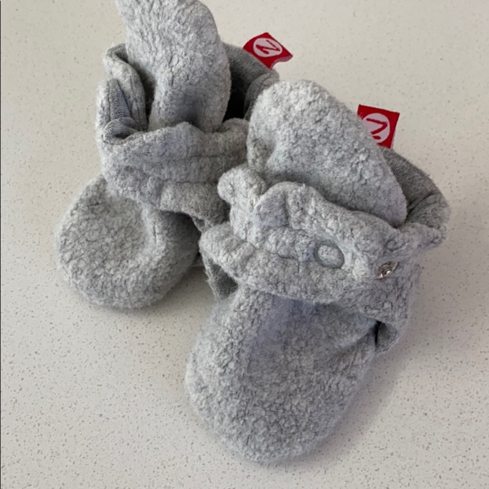 Zutano Fleece Baby Booties 0-3Months
